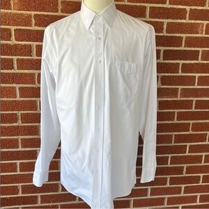 -Brooks Brothers 346 Slim Fit Non-Iron White Button L/S Suit Shirt Men 16.5 NWOT